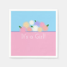 フローラパーソナライズされたピンクとブルーの赤ちゃん