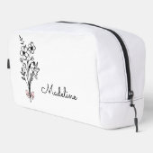 フローラパーソナライズされたピンクボウ誕生日ガール ドップキット (右コーナー)