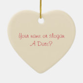 フローラパーソナライズされたピースシンボルヒッピースタイル セラミックオーナメント (裏面)