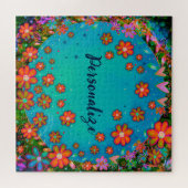 フローラパーソナライズされたフローラジグソーパズル ジグソーパズル (横)