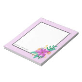 フローラパーソナライズされたブーケNotepad 5.5インチx 6インチ ノートパッド (回転)