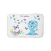 フローラパーソナライズされたベビー恐竜 バスマット (正面)