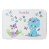 フローラパーソナライズされたベビー恐竜 バスマット (正面)