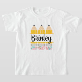 フローラパーソナライズされたペンシルトリオ Tシャツ