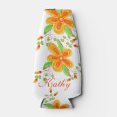 フローラパーソナライズされたボトルジャケット ボトルクーラー (正面)