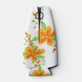 フローラパーソナライズされたボトルジャケット ボトルクーラー (裏面)