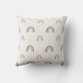 フローラパーソナライズされたボホレインボーナームピロー クッション (裏面)