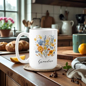 フローラパーソナライズされたマグカップおばあちゃんの恋 コーヒーマグカップ
