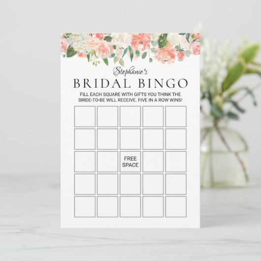 フローラパーソナライズされたメドレーブライダルシャワービンゴ (スタンド正面)