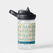 フローラパーソナライズされたモノグラム&ネームウォーターボトル ウォーターボトル (右面)