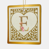 フローラパーソナライズされたモノグラム、AからZまで セラミックオーナメント (左)