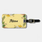 フローラパーソナライズされたユースキャンプ ラゲッジタグ (正面横)