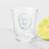 フローラパーソナライズされたリース ショットグラス (裏面)