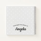 フローラパーソナライズされたレシピノート ノートブック (裏面)