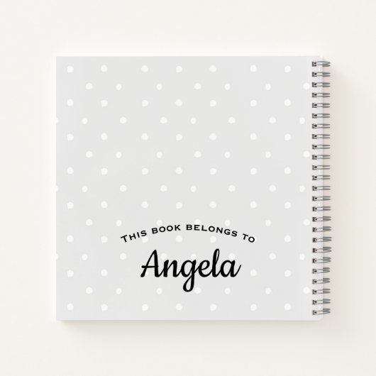 フローラパーソナライズされたレシピノート ノートブック (裏面)