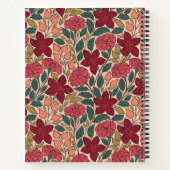 フローラパーソナライズされた写真クリスマスレシピ集 ノートブック (裏面)