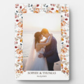 フローラパーソナライズされた写真 フォトプラーク (正面)