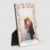 フローラパーソナライズされた写真 フォトプラーク (側面)