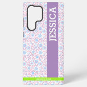 フローラパーソナライズされた名サムスンケース SAMSUNG GALAXYケース (裏面)