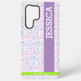 フローラパーソナライズされた名サムスンケース SAMSUNG GALAXY S22 ULTRAケース