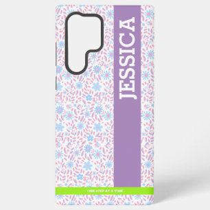 フローラパーソナライズされた名サムスンケース SAMSUNG GALAXY S22 ULTRAケース