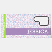 フローラパーソナライズされた名サムスンケース SAMSUNG GALAXYケース (裏面横)