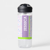 フローラパーソナライズされた名&モノグラム ウォーターボトル