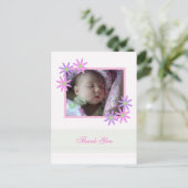 フローラパーソナライズされた感謝はがき ポストカード (スタンド正面)