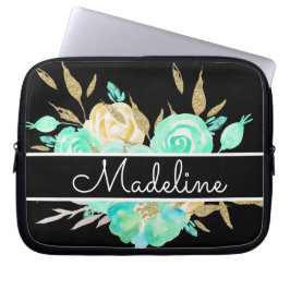 フローラパーソナライズされた束 ラップトップスリーブ