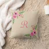 フローラパーソナライズされた枕 クッション (ブランケット)