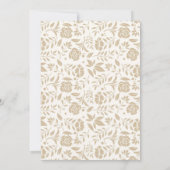 フローラパーソナライズされた植物学自然感謝祭 招待状 (裏面)