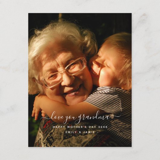 フローラパーソナライズされた母のおばあちゃんのデイカード シーズンカード (裏面)