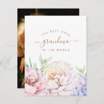 フローラパーソナライズされた母のおばあちゃんのデイカード