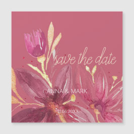 フローラパーソナライズされた水彩温室と金ゴールド