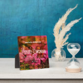 フローラパーソナライズされた箴言31 フォトプラーク (インサイチュ)