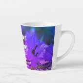 フローラパーソナライズされた素晴らしおばあちゃんの諺31 カフェラテマグ (右)