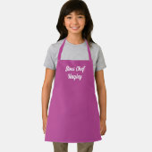 フローラパーソナライズされた紫 エプロン (インサイチュ)