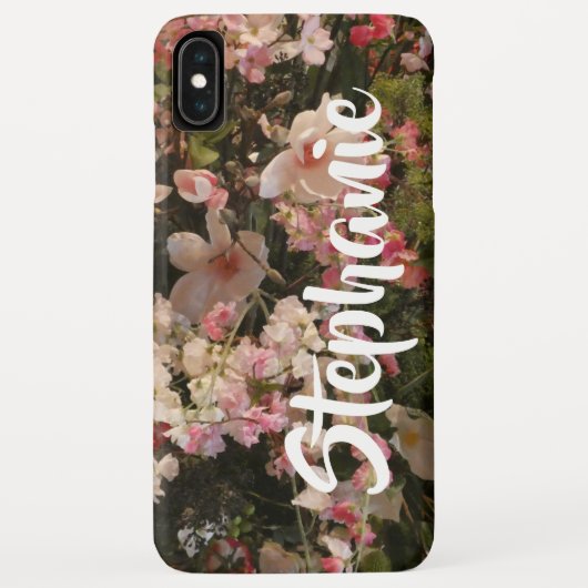 フローラパーソナライズされた花iPhone XS Max Case-Mate iPhoneケース (裏面)