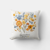 フローラパーソナライズされた装飾用クッション クッション (正面)