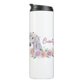 フローラパーソナライズされた馬 タンブラー (回転右)