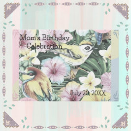 フローラパーソナライズされた鳥 ゲストブック