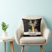 フローラパーソナライズされた鹿 クッション (椅子)