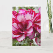 フローラパーソナライズされた20結婚周年 カード (正面)