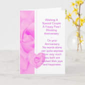 フローラパーソナライズされた30結婚周年 カード (黄色い花)