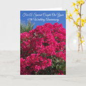 フローラパーソナライズされた45結婚周年 カード (黄色い花)