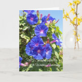 フローラパーソナライズされた65結婚周年 カード (黄色い花)