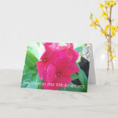 フローラパーソナライズされた70結婚周年 カード (黄色い花)