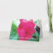 フローラパーソナライズされた70結婚周年 カード (正面)