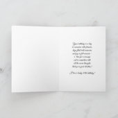 フローラパーソナライズされた80番目の誕生日カード カード (内部)