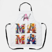 フローラパーソナライズされた エプロン (正面)